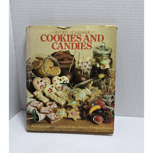 Vtg Favorite Homemade Cookies & Candies Cookbook | 1982 First Printing, Hard Cov